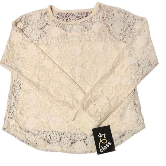 art class Other - Art Class Lace Long Sleeve Blouse Camisole Girls Size M (7-8)
